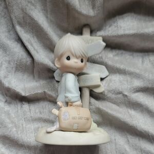 Jesus Is The Only Way-Enesco Precious Moments Figurine - Black and White